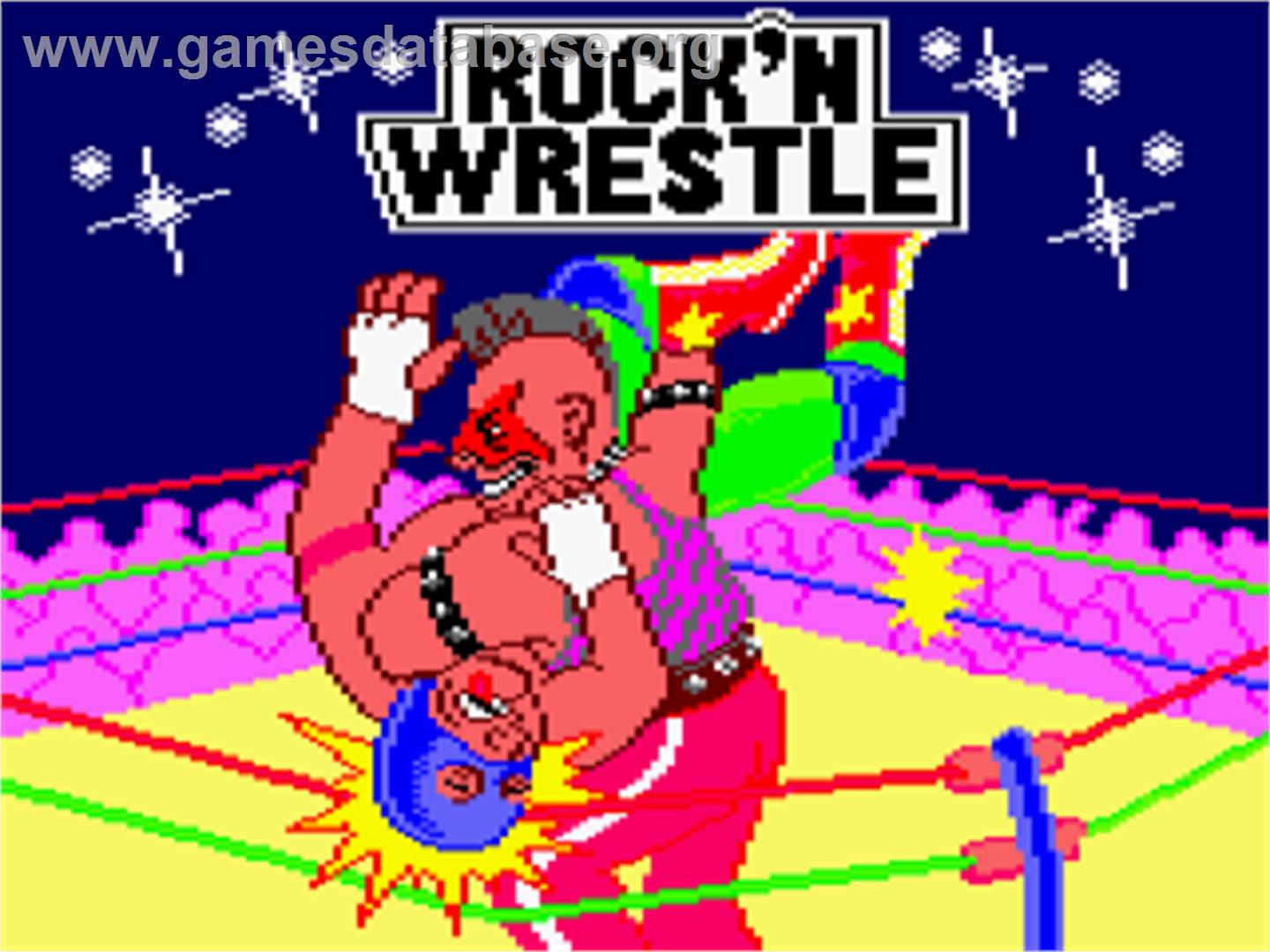 Rock 'n Wrestle - Amstrad CPC - Artwork - Title Screen