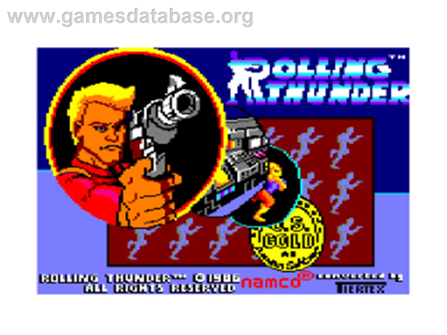 Rolling Thunder - Amstrad CPC - Artwork - Title Screen