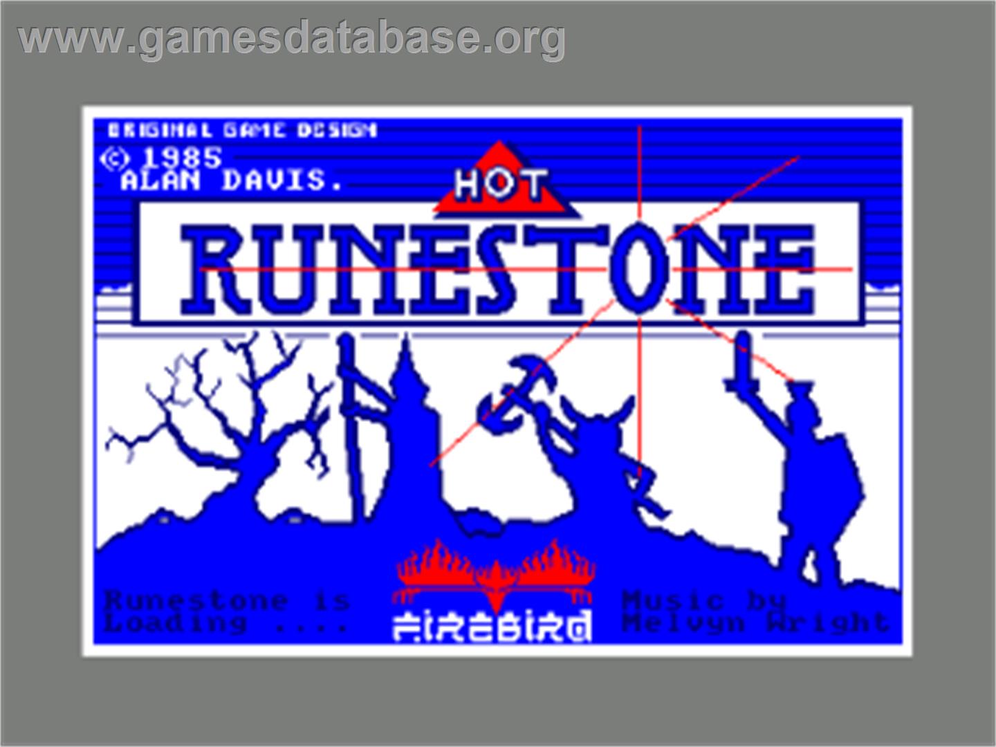 Runestone - Amstrad CPC - Artwork - Title Screen