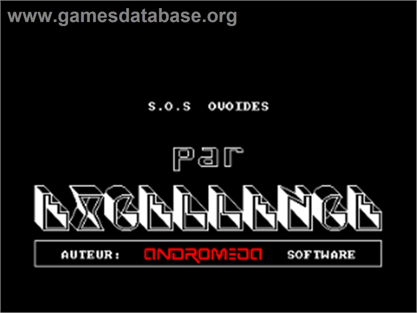 S.O.S. Ovoides - Amstrad CPC - Artwork - Title Screen