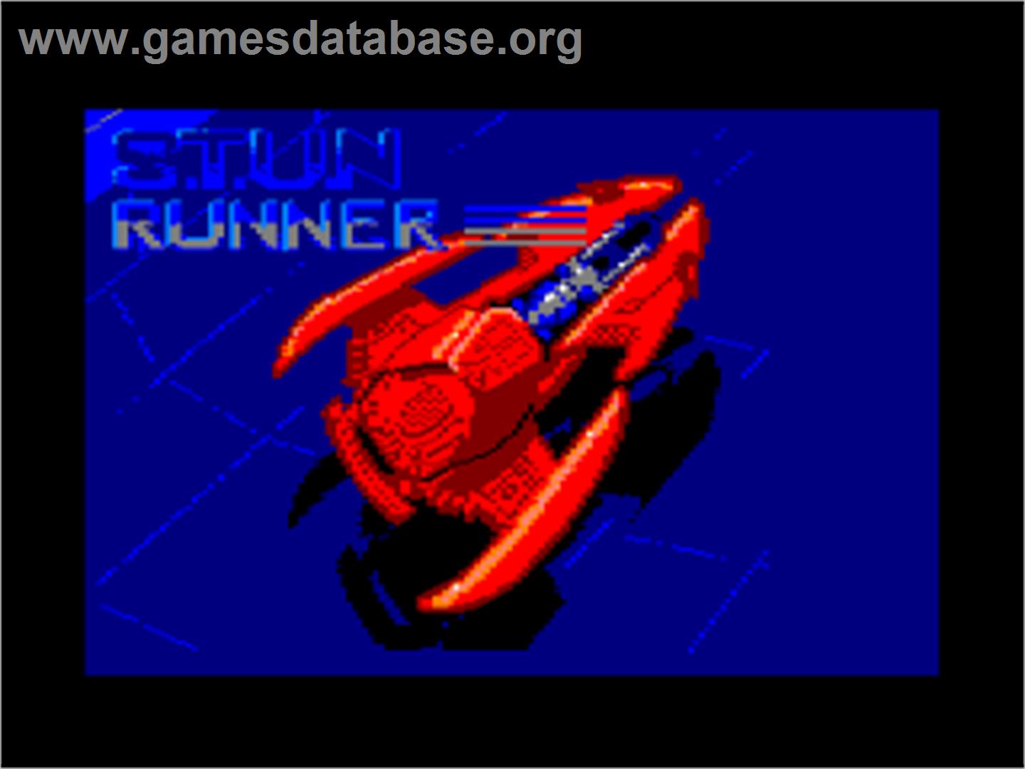 S.T.U.N. Runner - Amstrad CPC - Artwork - Title Screen