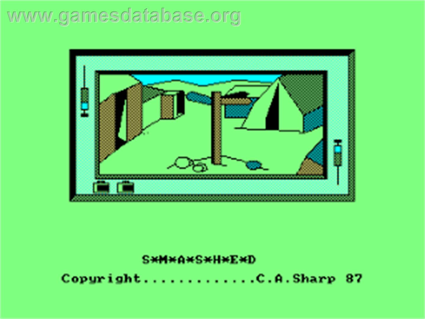 SMASHED - Amstrad CPC - Artwork - Title Screen