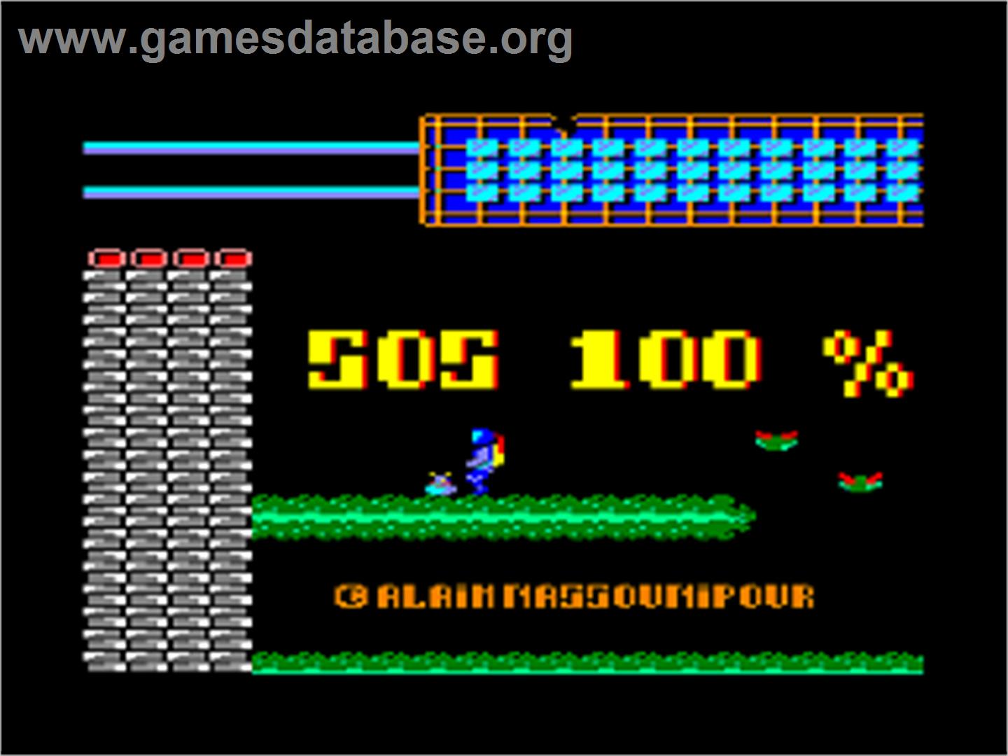 SOS 100% - Amstrad CPC - Artwork - Title Screen
