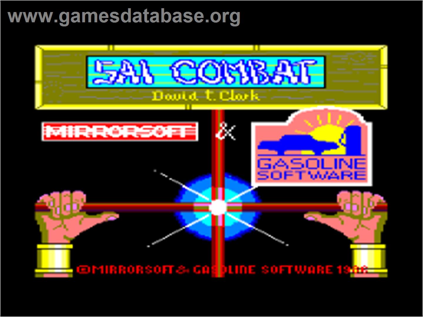 Sai Combat - Amstrad CPC - Artwork - Title Screen