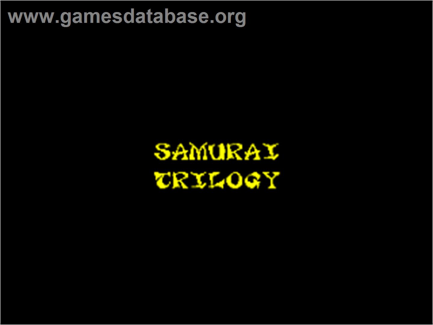 Samurai Trilogy - Amstrad CPC - Artwork - Title Screen