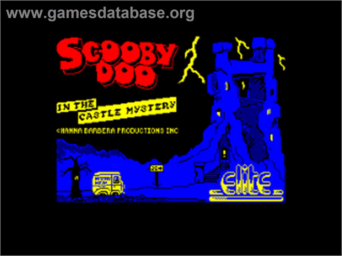 Scooby Doo - Amstrad CPC - Artwork - Title Screen