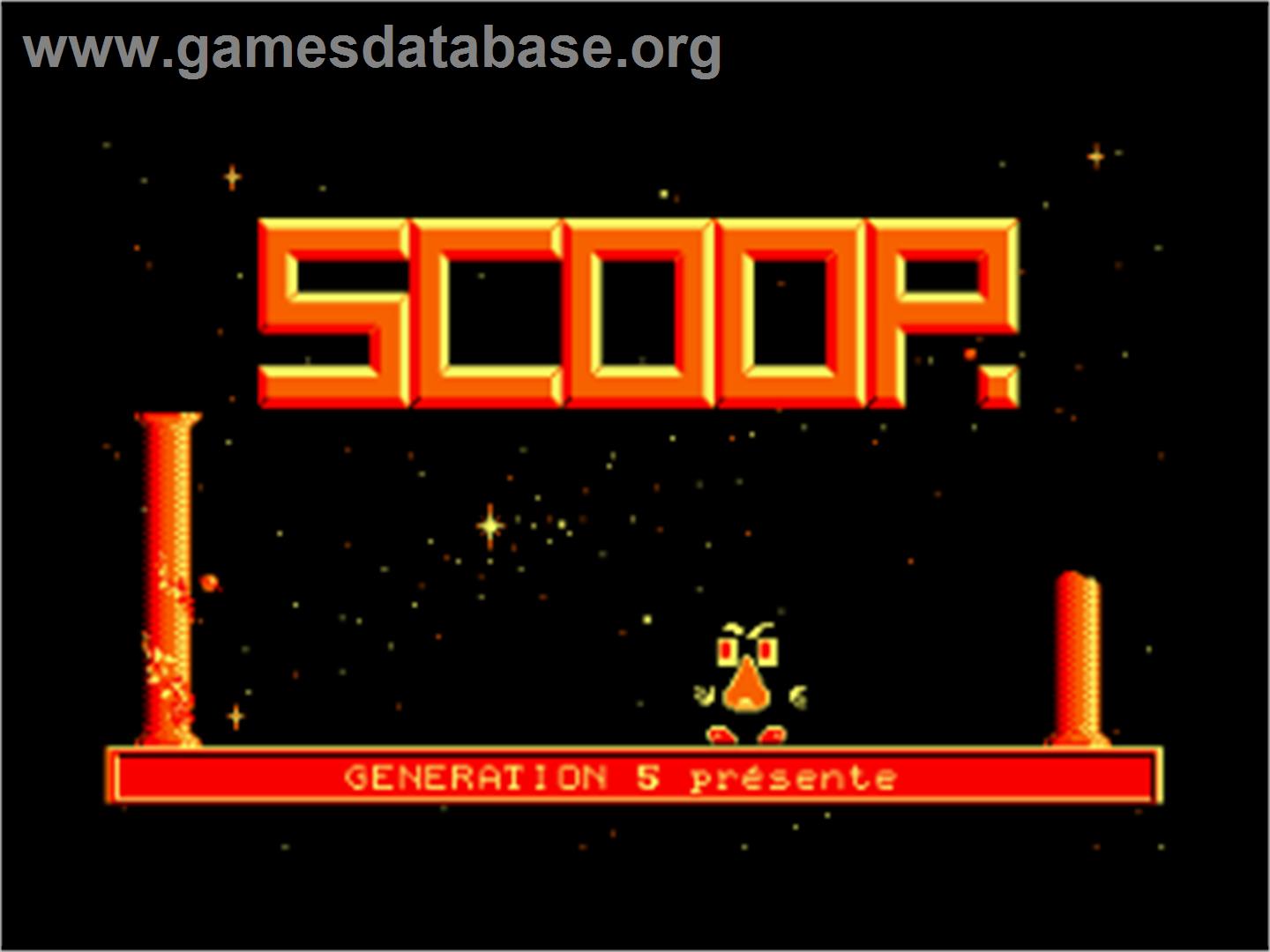 Scoop - Amstrad CPC - Artwork - Title Screen