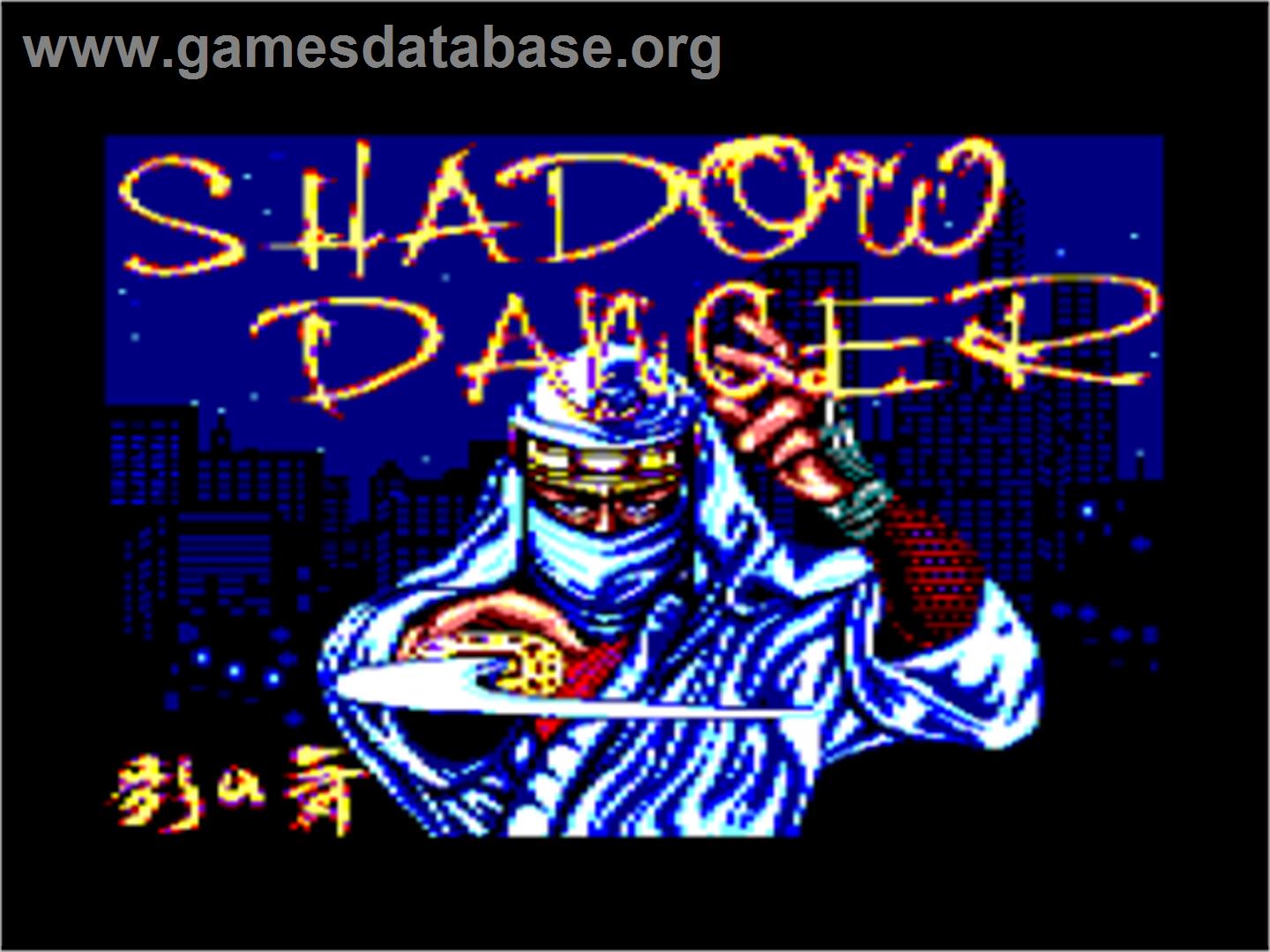 Shadow Dancer - Amstrad CPC - Artwork - Title Screen