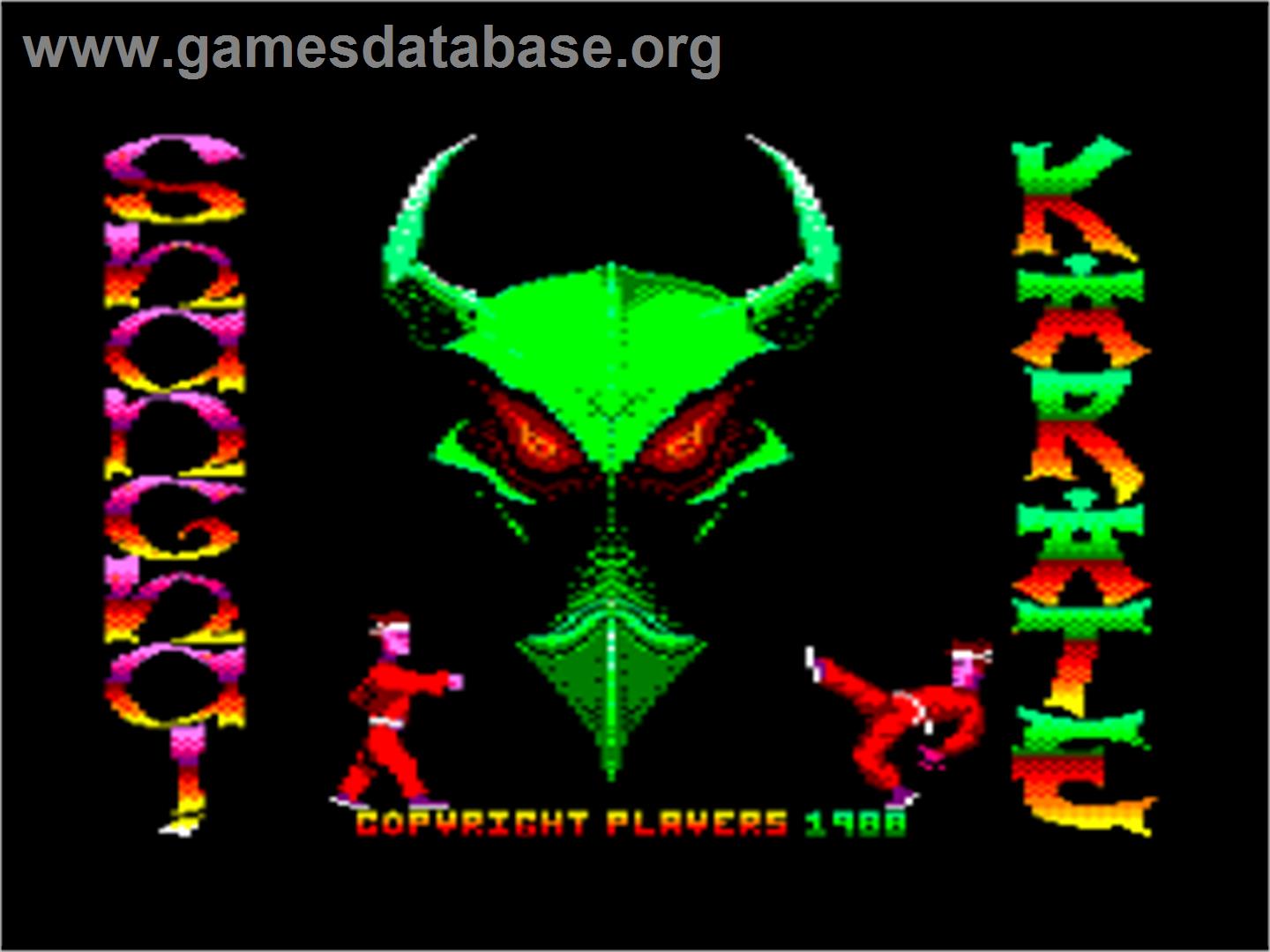 Shanghai Karate - Amstrad CPC - Artwork - Title Screen