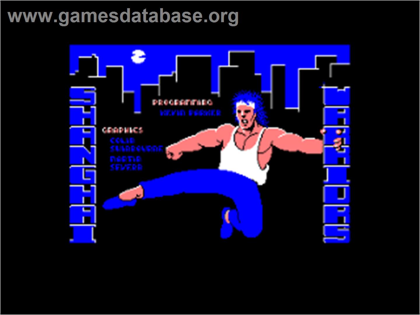 Shanghai Warriors - Amstrad CPC - Artwork - Title Screen