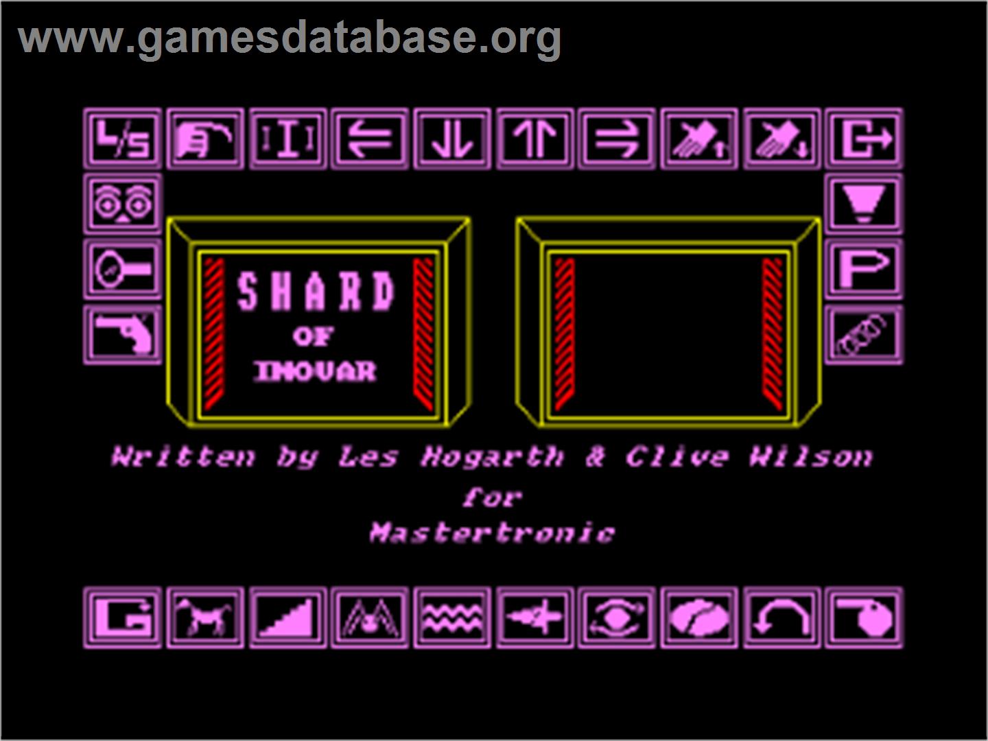 Shard Of Inovar - Amstrad CPC - Artwork - Title Screen