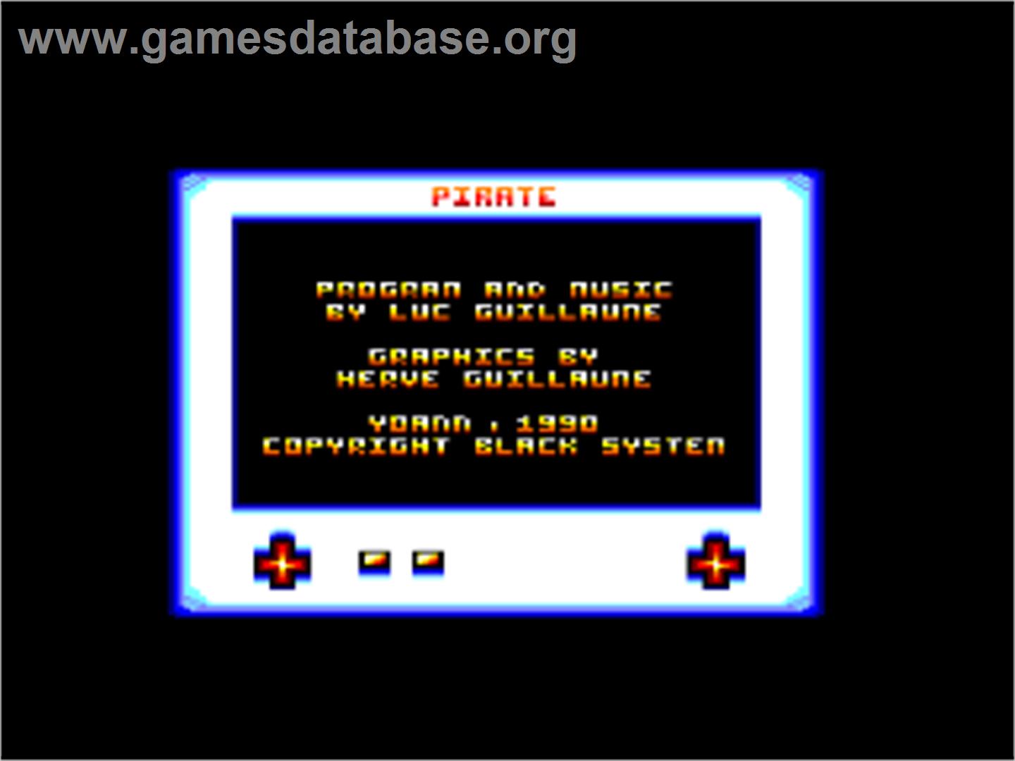 Sid Meier's Pirates - Amstrad CPC - Artwork - Title Screen