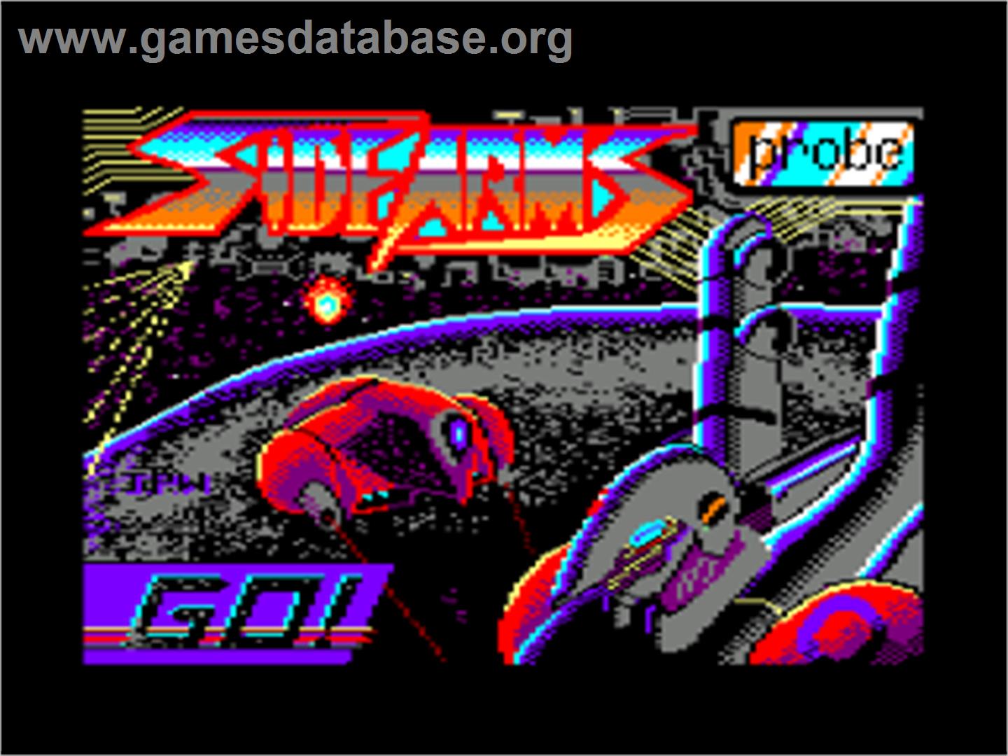 Side Arms - Amstrad CPC - Artwork - Title Screen