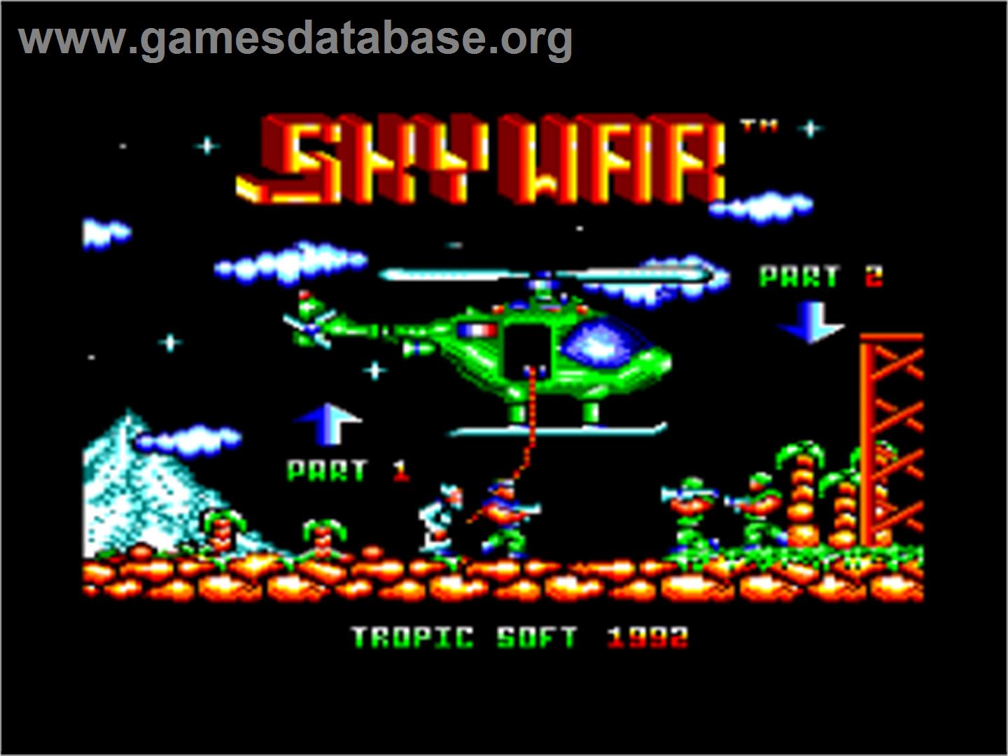 Skywar - Amstrad CPC - Artwork - Title Screen