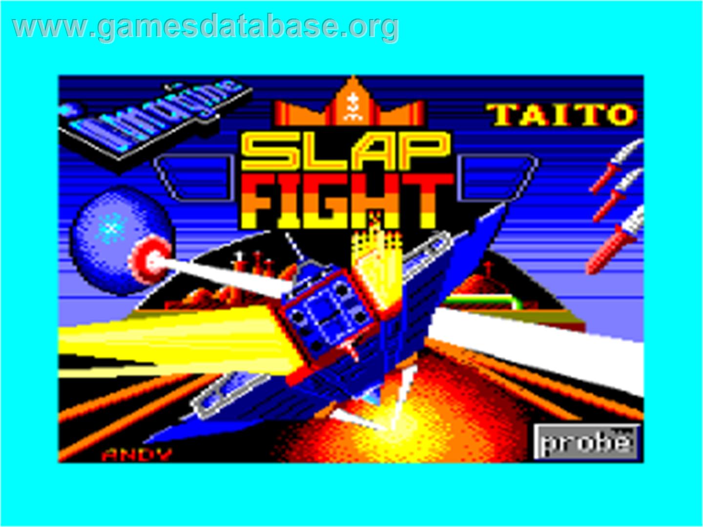 Slap Fight - Amstrad CPC - Artwork - Title Screen