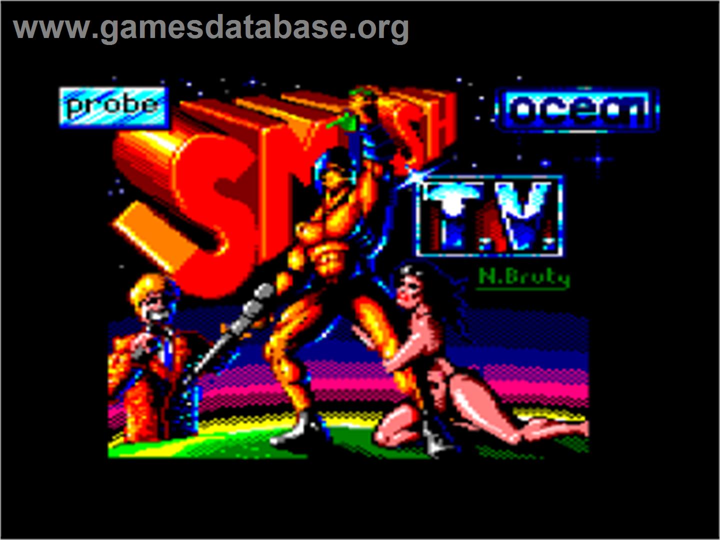 Smash T.V. - Amstrad CPC - Artwork - Title Screen