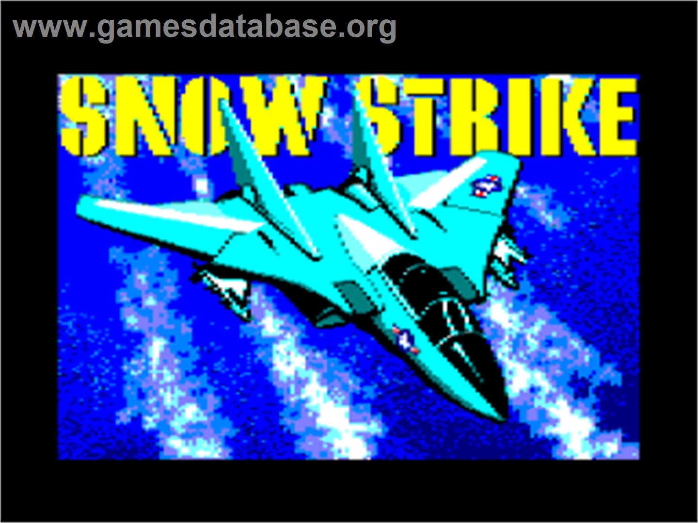 Snow Strike - Amstrad CPC - Artwork - Title Screen