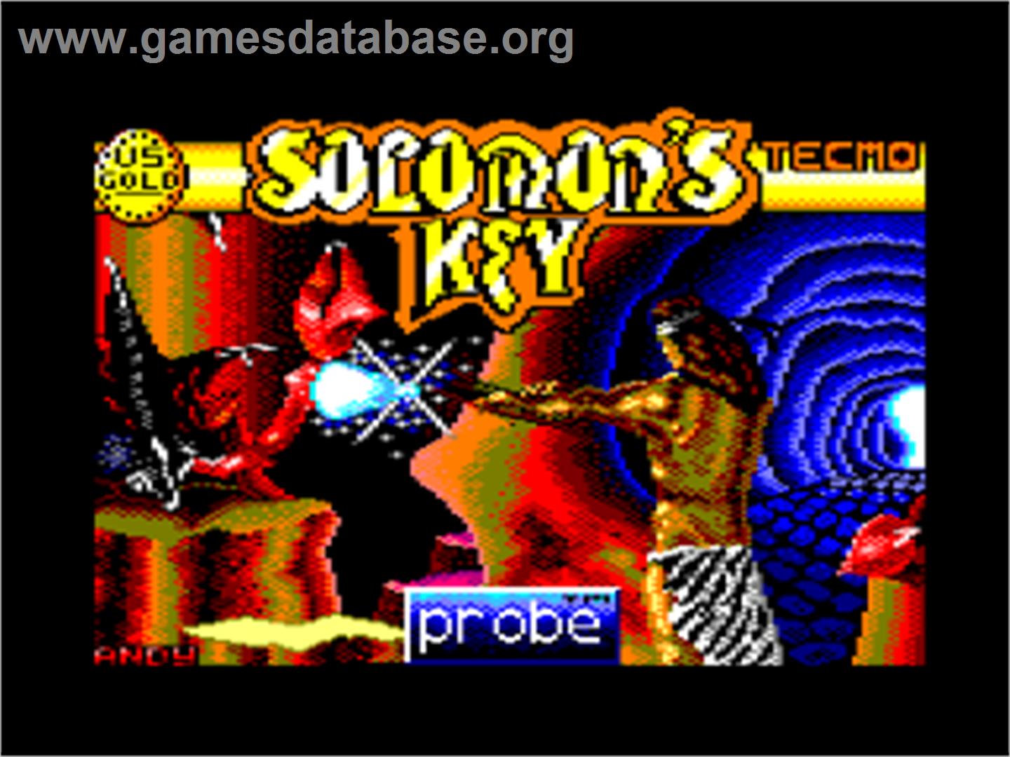 Solomon's Key - Amstrad CPC - Artwork - Title Screen