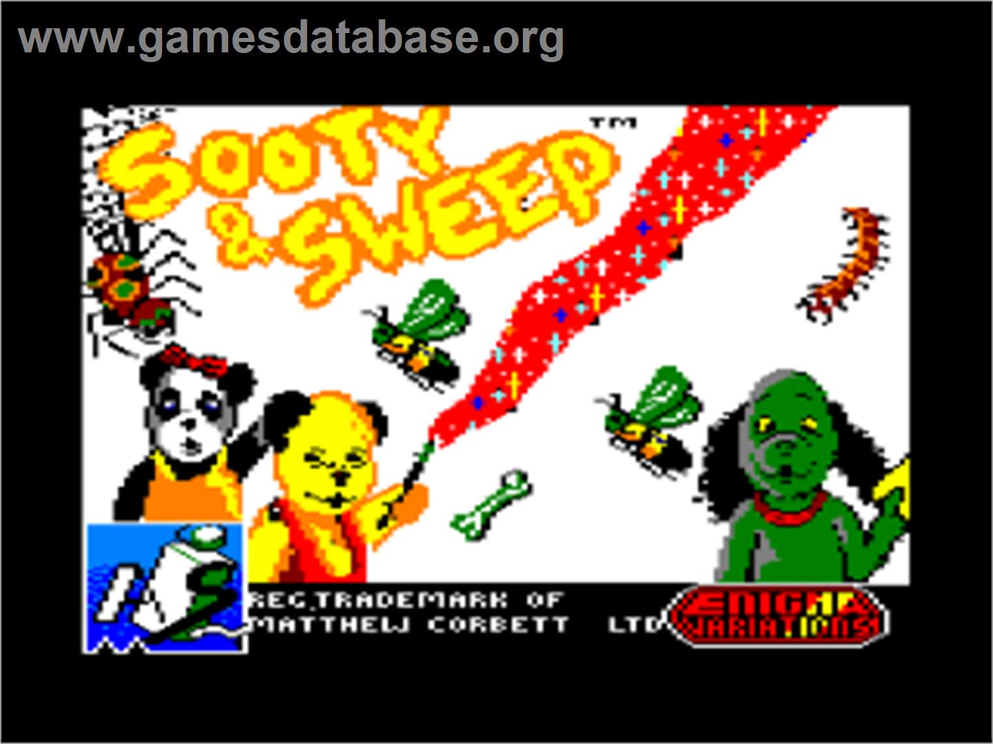 Sooty And Sweep - Amstrad CPC - Artwork - Title Screen