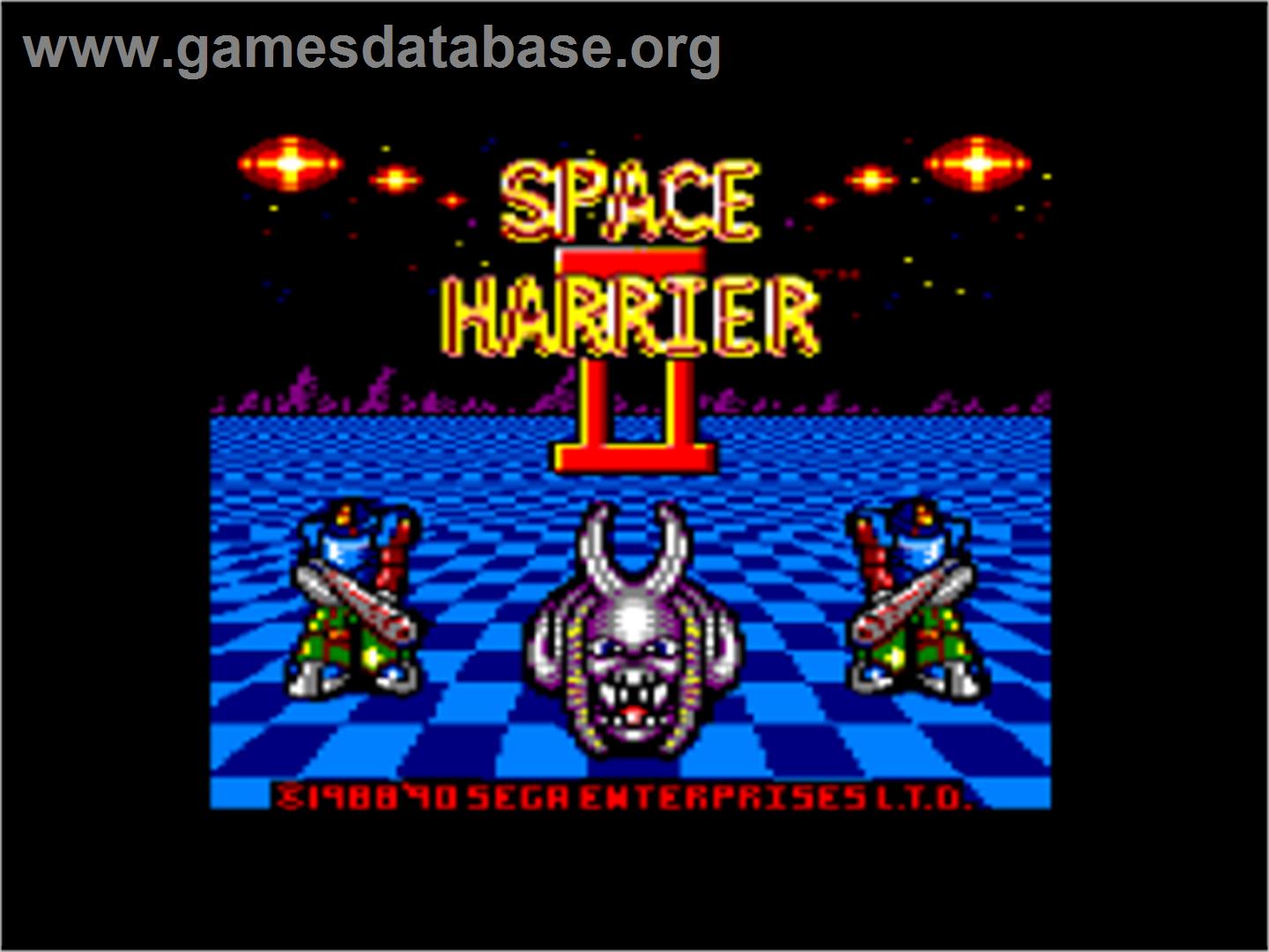 Space Harrier 2 - Amstrad CPC - Artwork - Title Screen