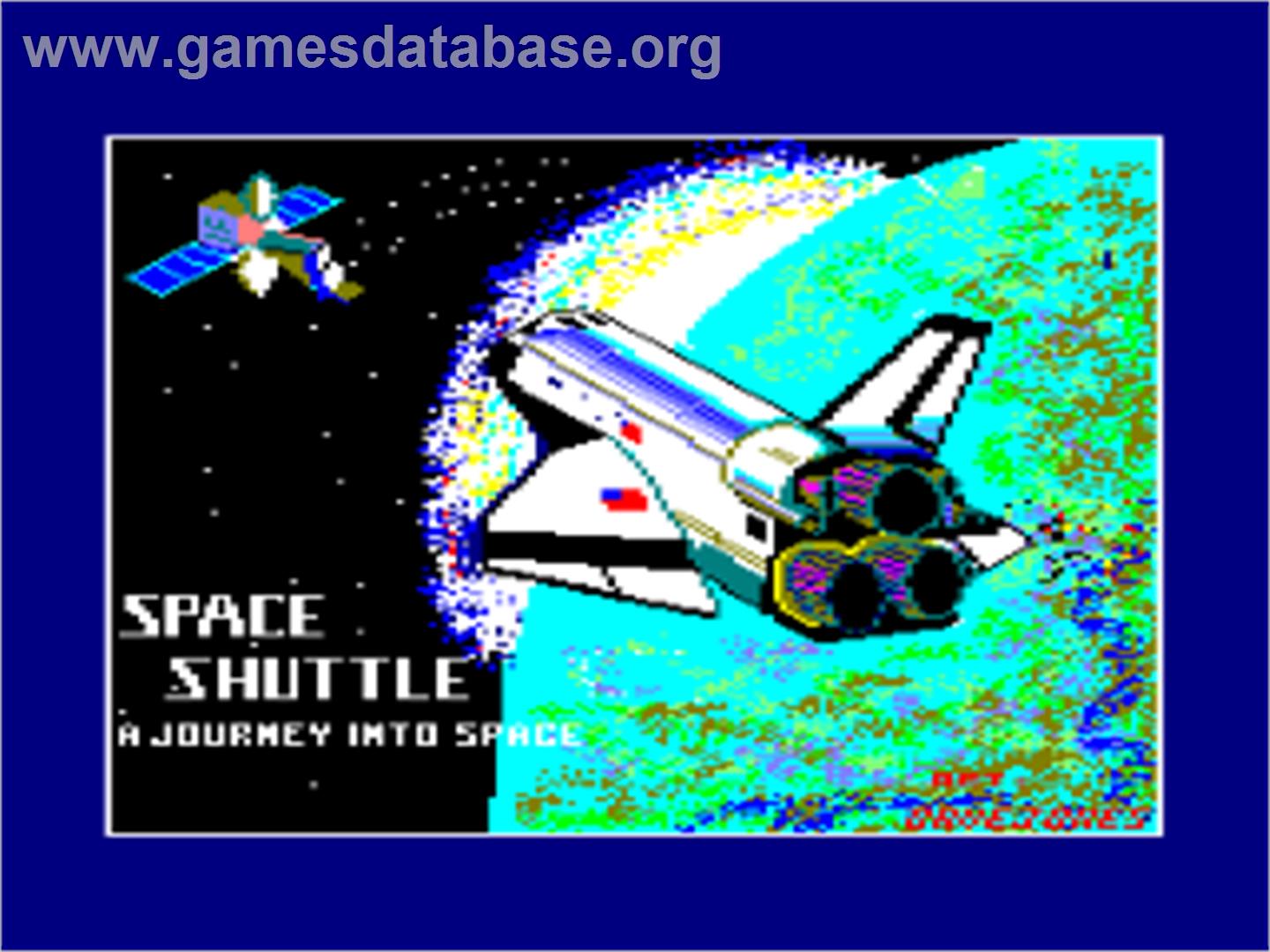 Space Shuttle: A Journey into Space - Amstrad CPC - Artwork - Title Screen
