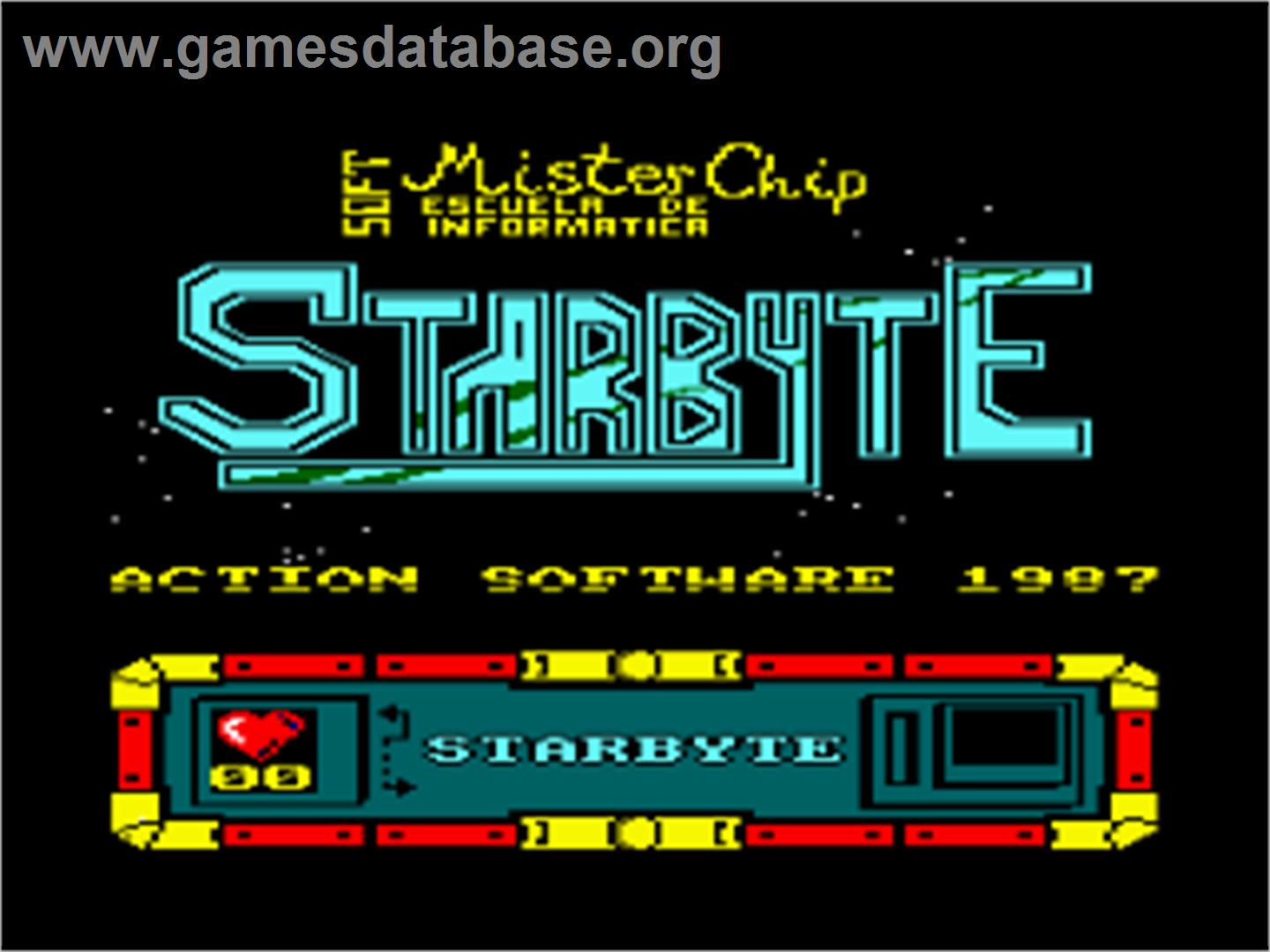 Starbyte - Amstrad CPC - Artwork - Title Screen
