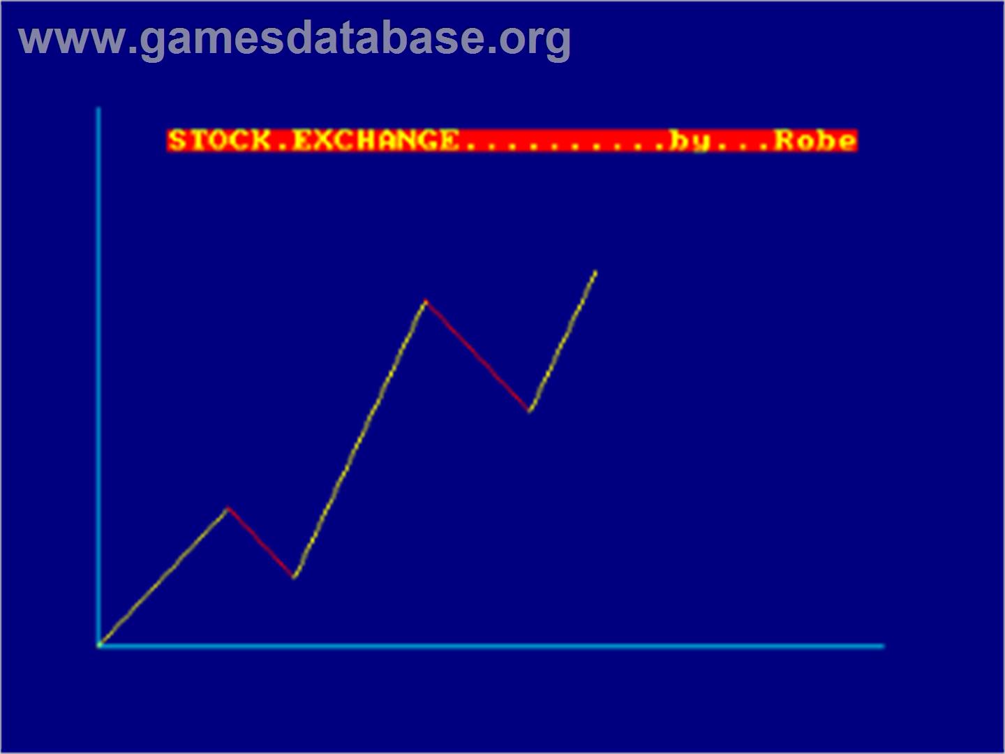 Stock Exchange - Amstrad CPC - Artwork - Title Screen