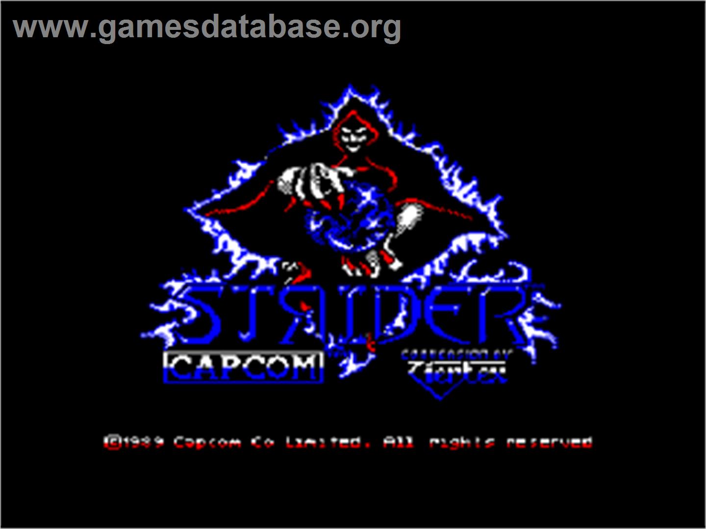 Strider - Amstrad CPC - Artwork - Title Screen