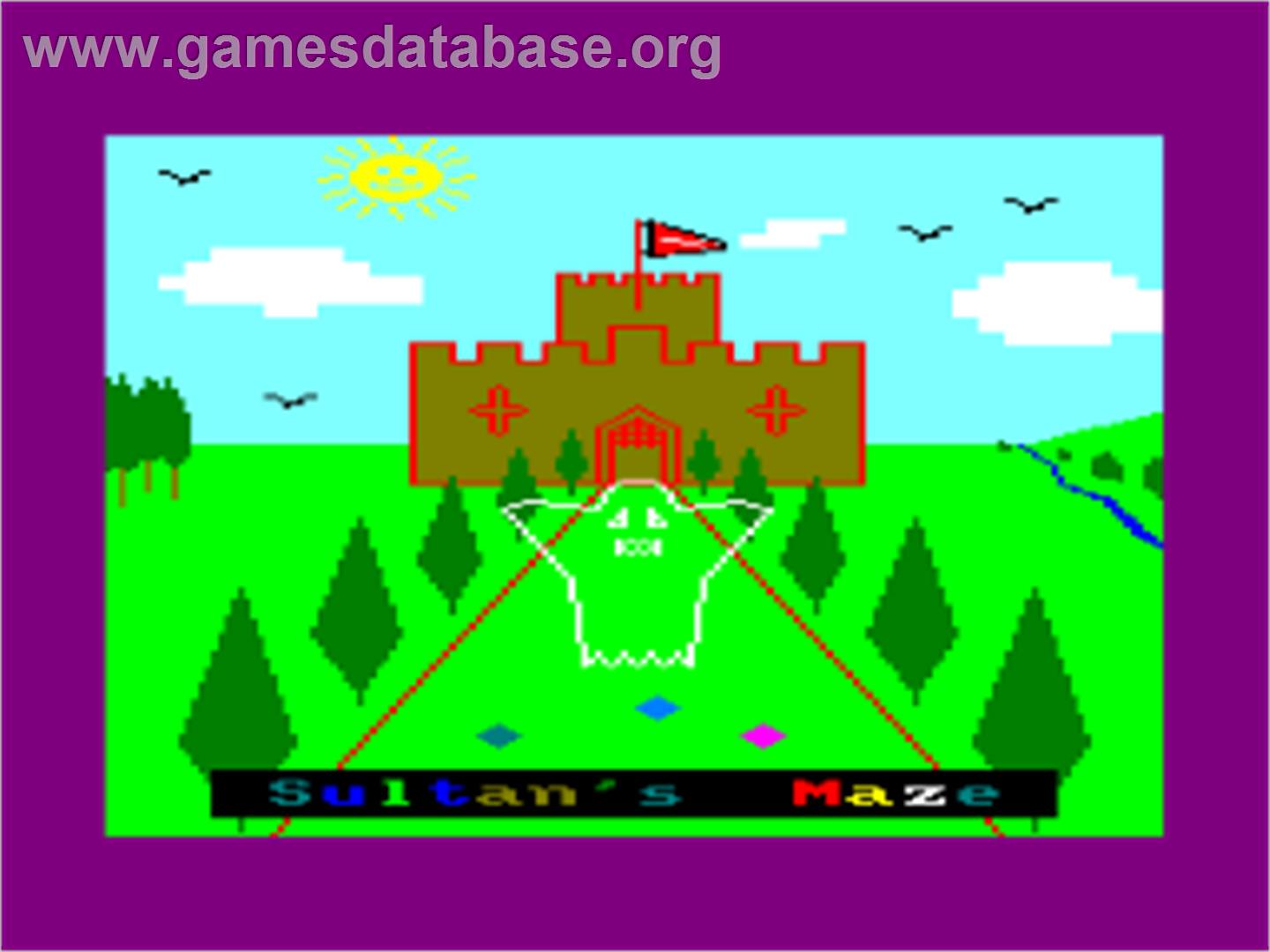 Sultan's Maze - Amstrad CPC - Artwork - Title Screen