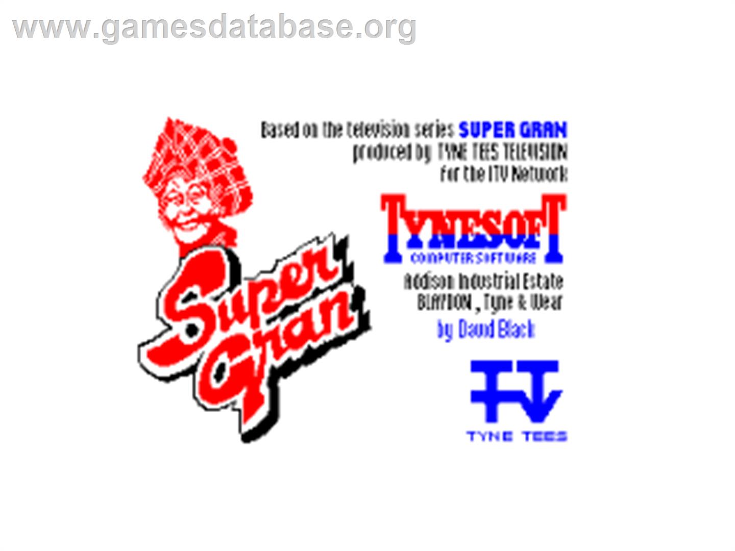 Super Gran - Amstrad CPC - Artwork - Title Screen