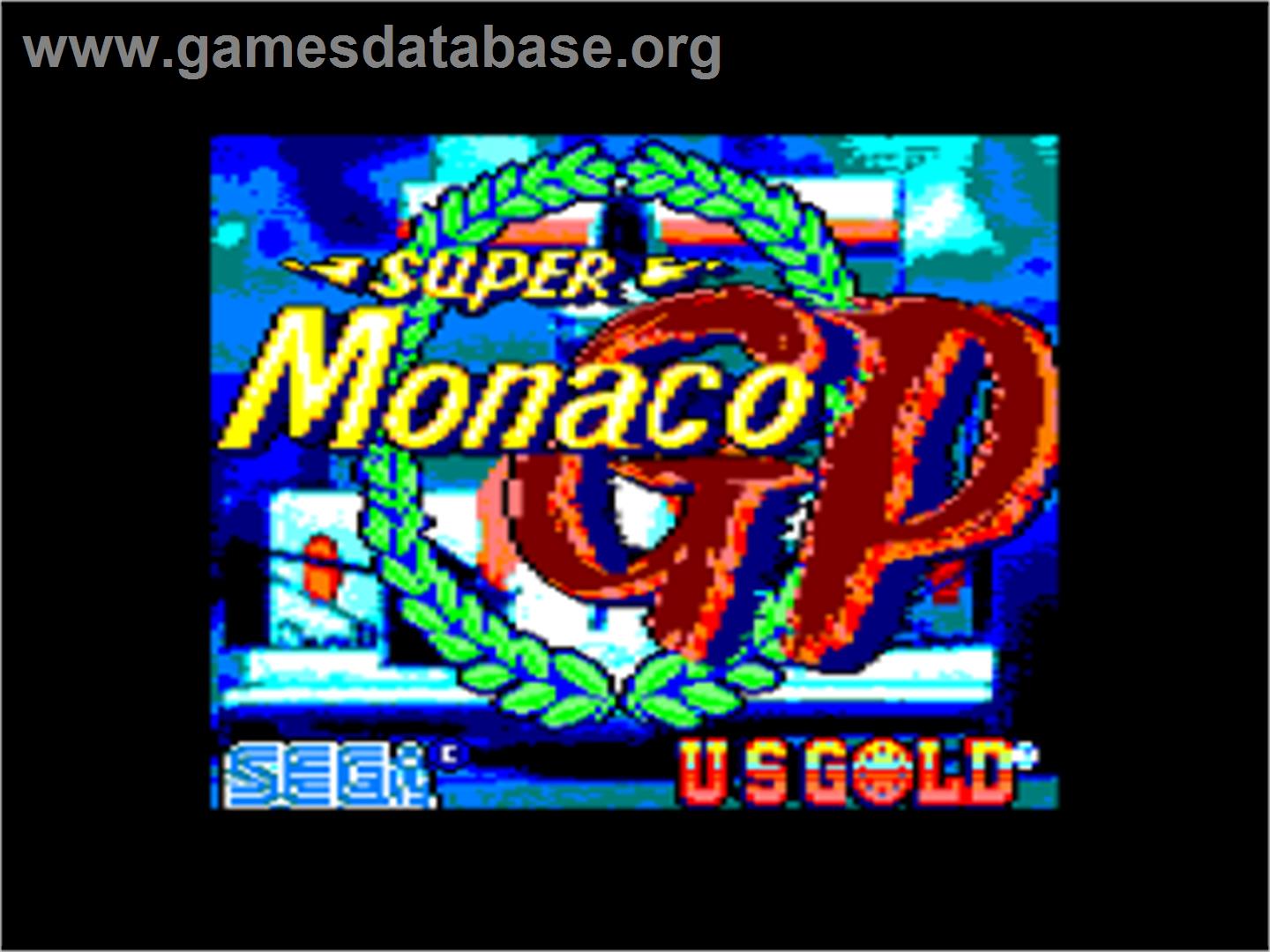 Super Monaco GP - Amstrad CPC - Artwork - Title Screen