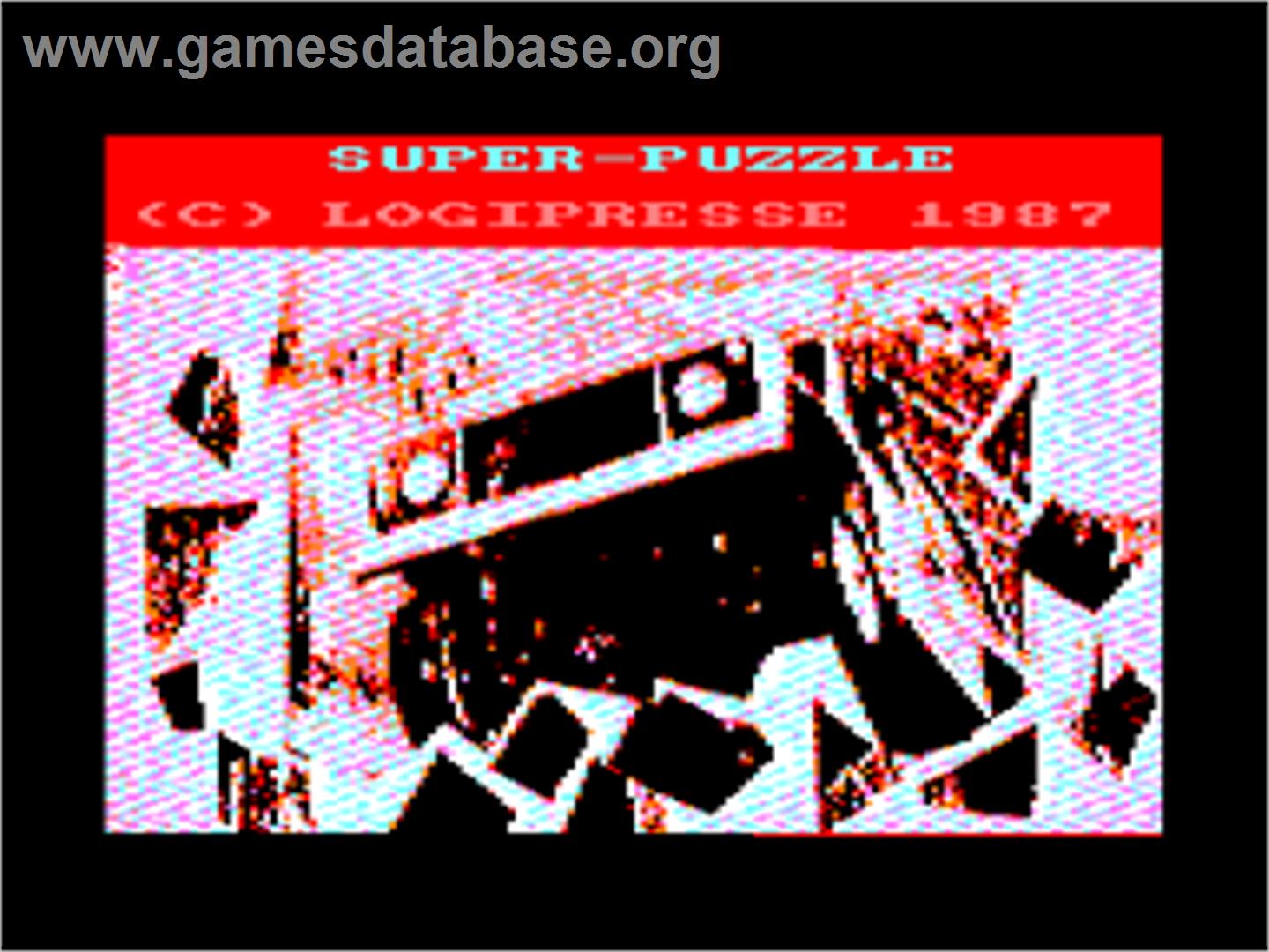 Super Puzzle - Amstrad CPC - Artwork - Title Screen