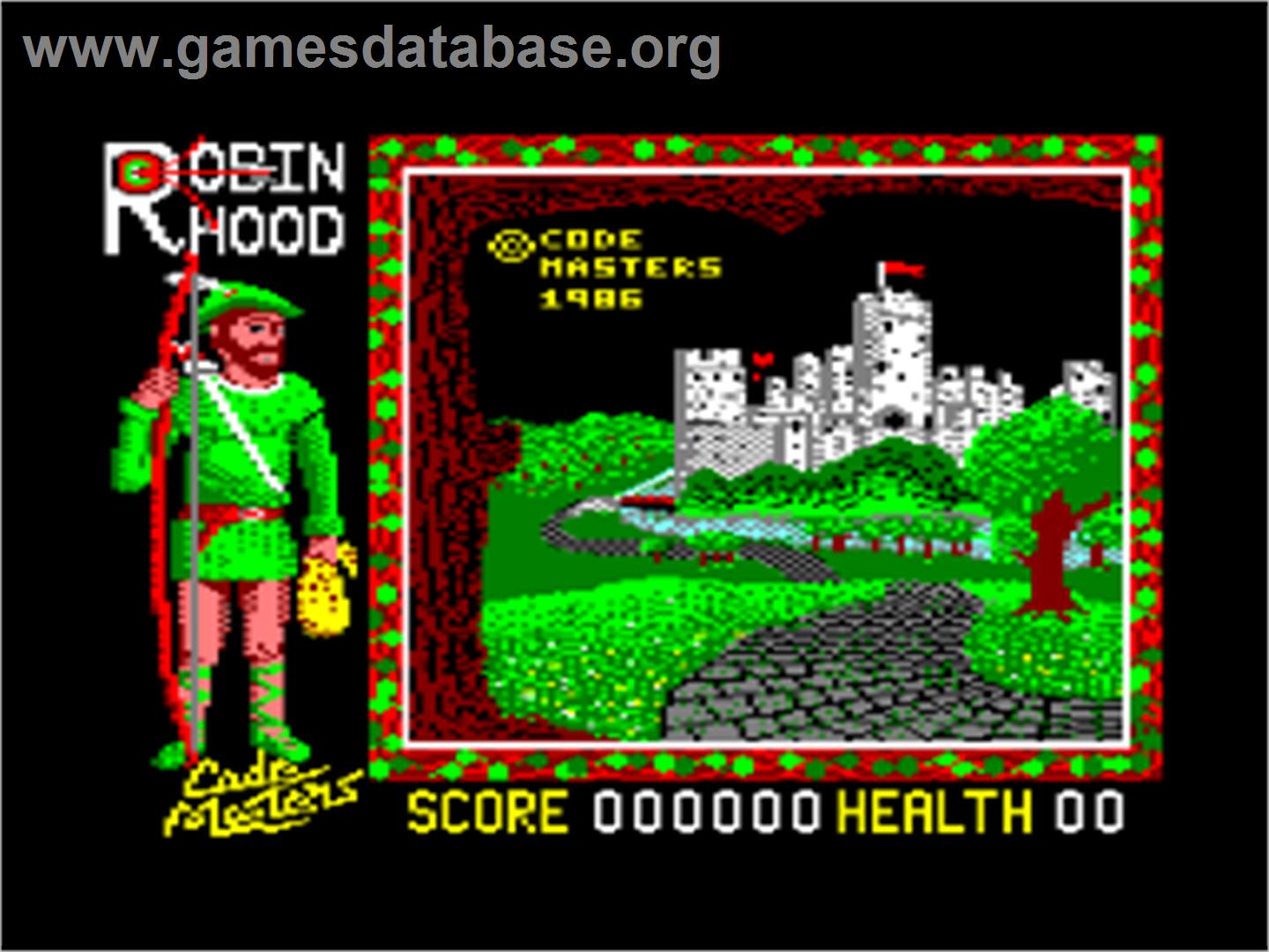 Super Robin Hood - Amstrad CPC - Artwork - Title Screen
