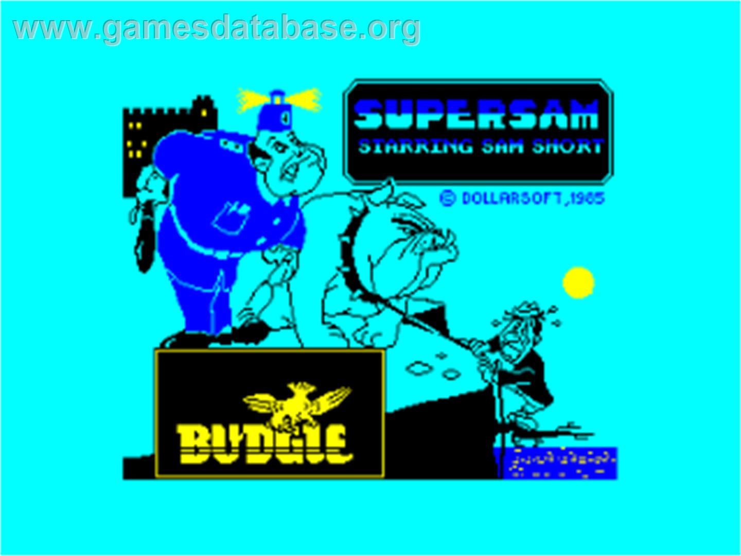 Super Sam - Amstrad CPC - Artwork - Title Screen