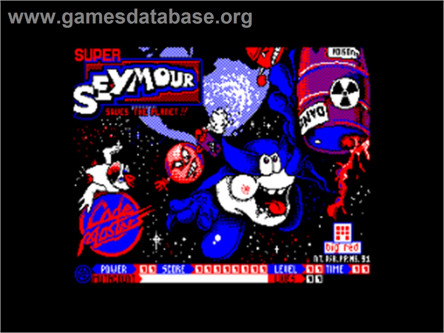 Super Seymour Saves the Planet - Amstrad CPC - Artwork - Title Screen