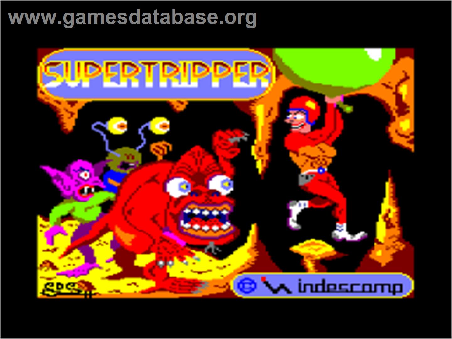 Super Tripper - Amstrad CPC - Artwork - Title Screen