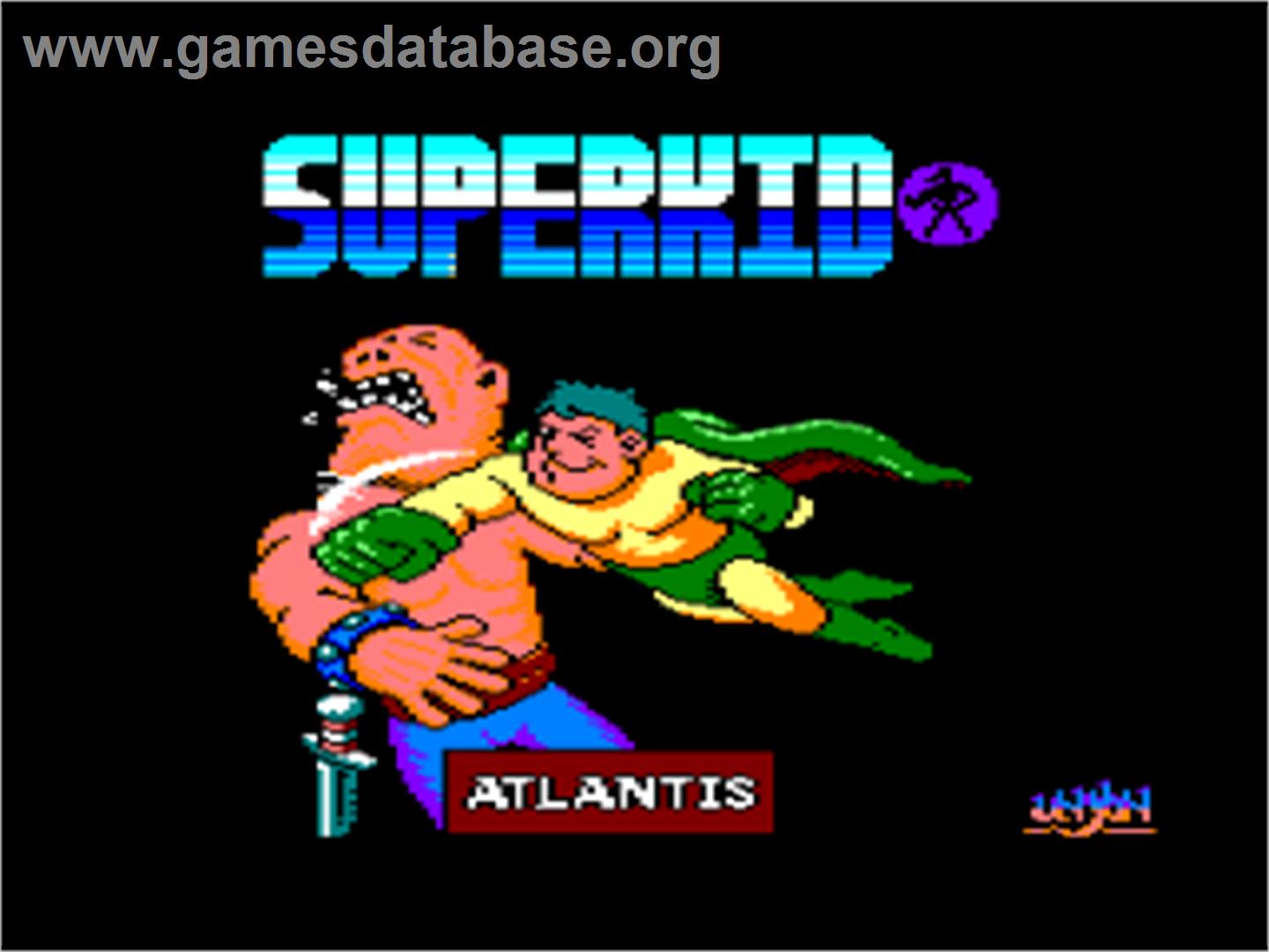 Superkid - Amstrad CPC - Artwork - Title Screen