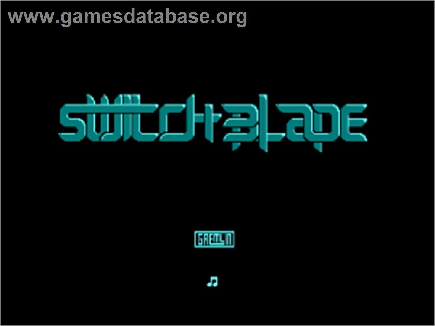 Switchblade - Amstrad CPC - Artwork - Title Screen