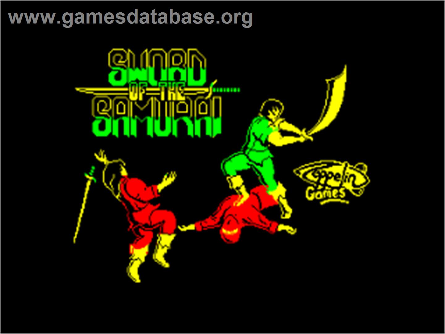Sword Of The Samurai - Amstrad CPC - Artwork - Title Screen