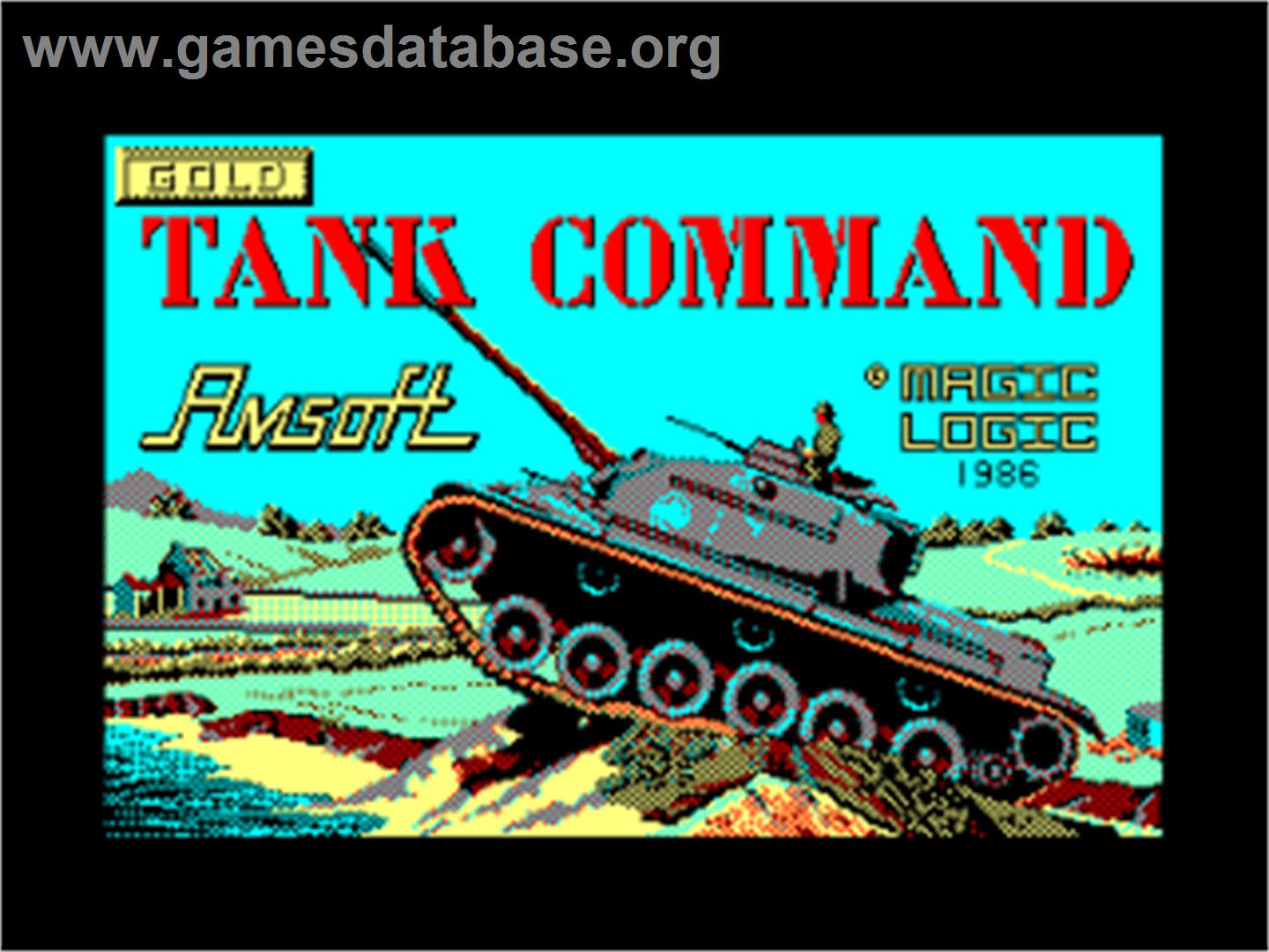 Tank Command - Amstrad CPC - Artwork - Title Screen