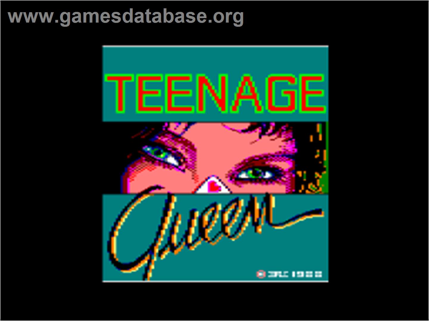 Teenage Queen - Amstrad CPC - Artwork - Title Screen