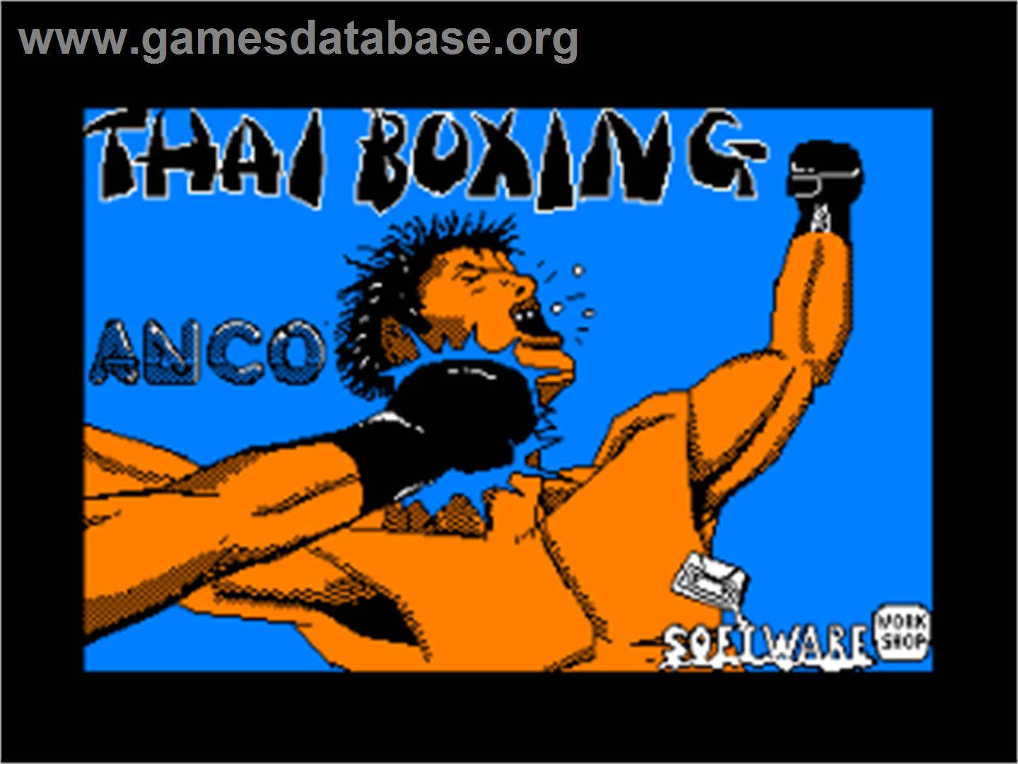 Thai Boxing - Amstrad CPC - Artwork - Title Screen