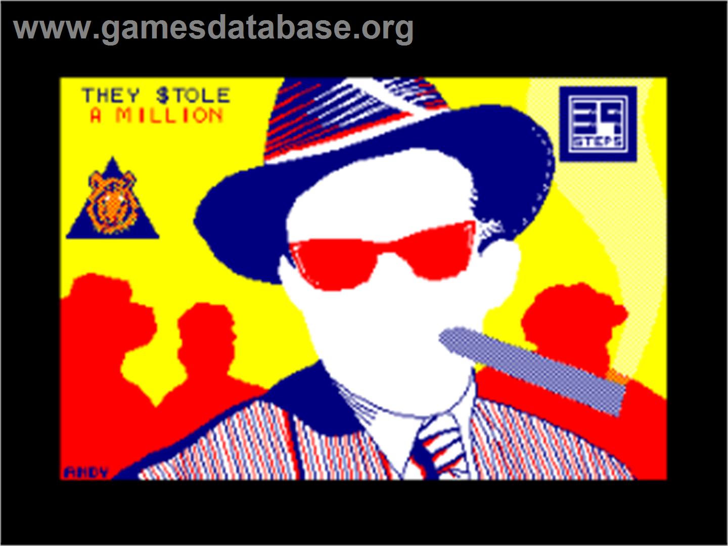 They Stole a Million - Amstrad CPC - Artwork - Title Screen