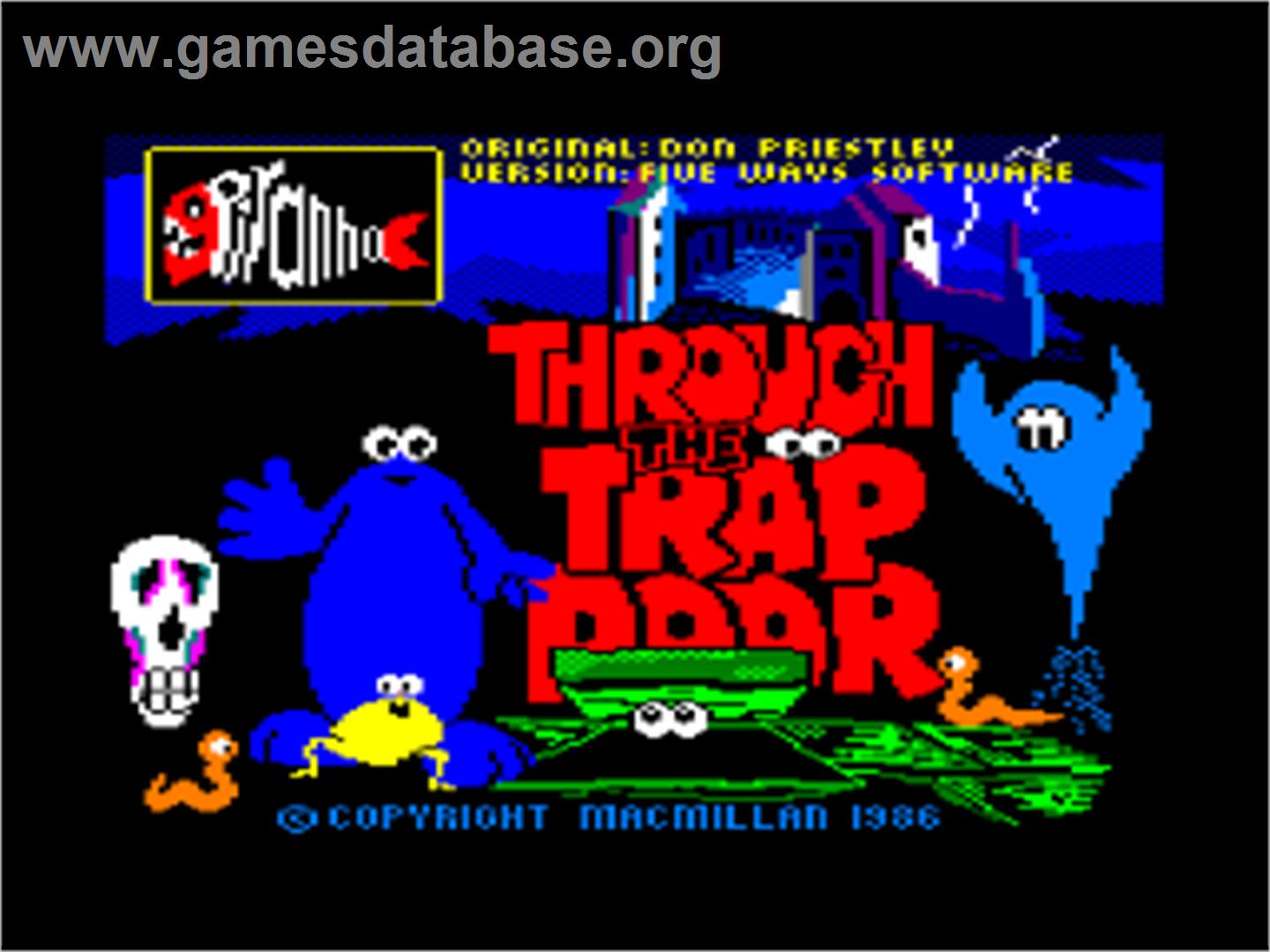 Through The Trap Door - Amstrad CPC - Artwork - Title Screen