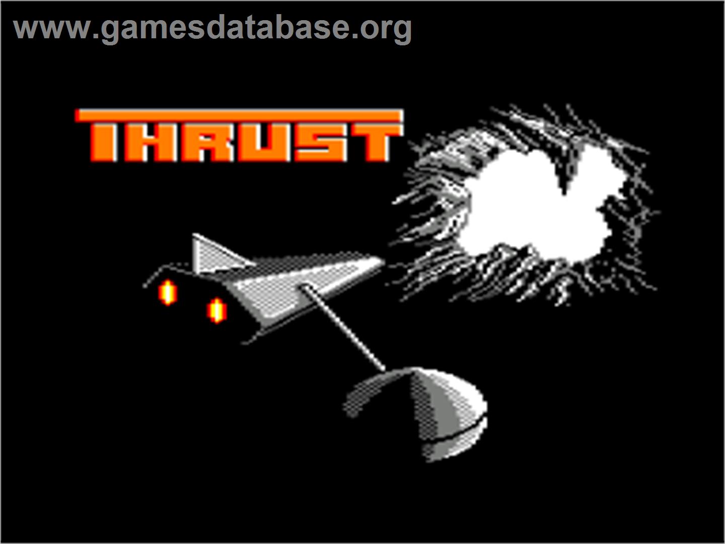 Thrust - Amstrad CPC - Artwork - Title Screen