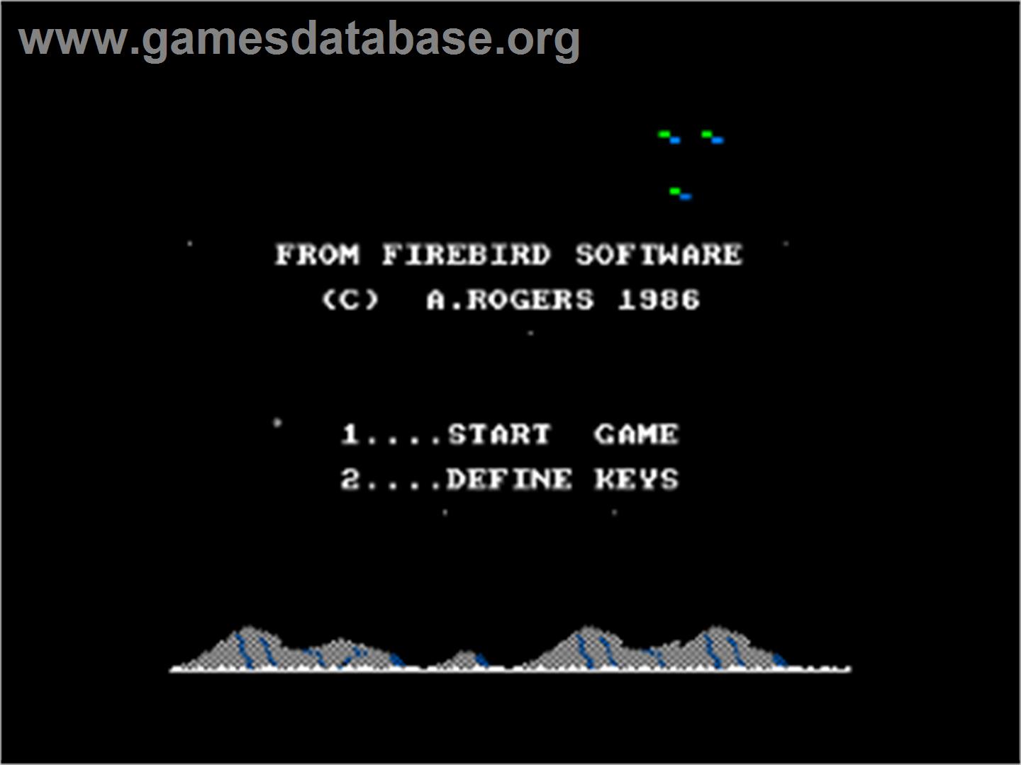 Thrust 2 - Amstrad CPC - Artwork - Title Screen