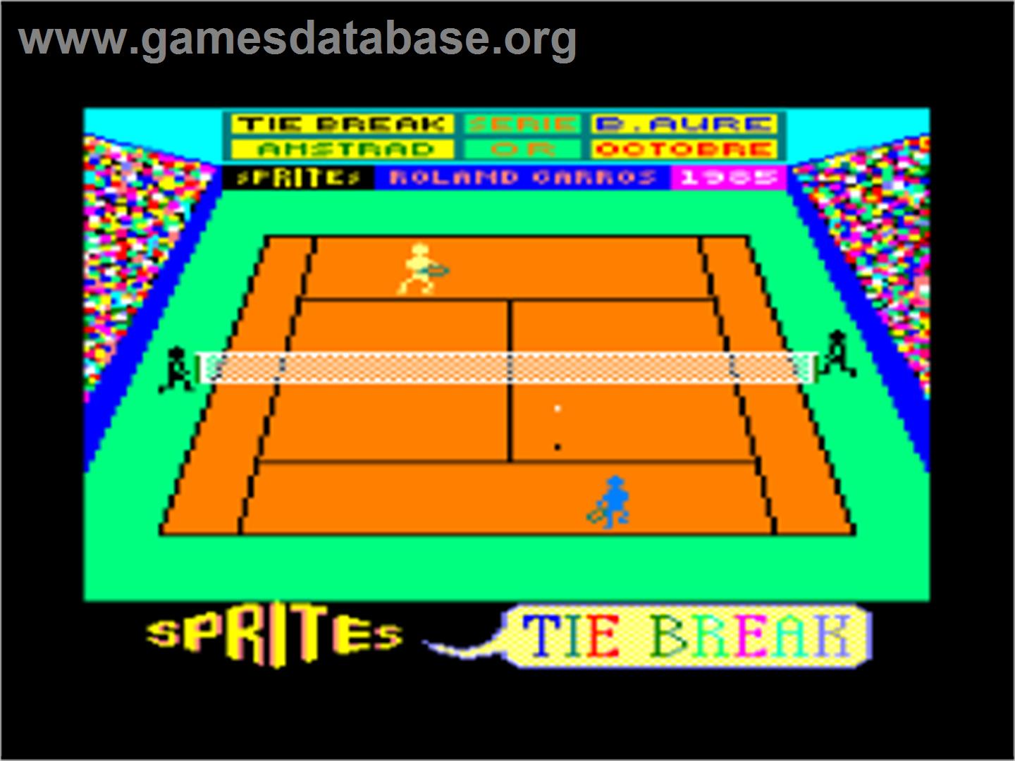 Tie Break - Amstrad CPC - Artwork - Title Screen