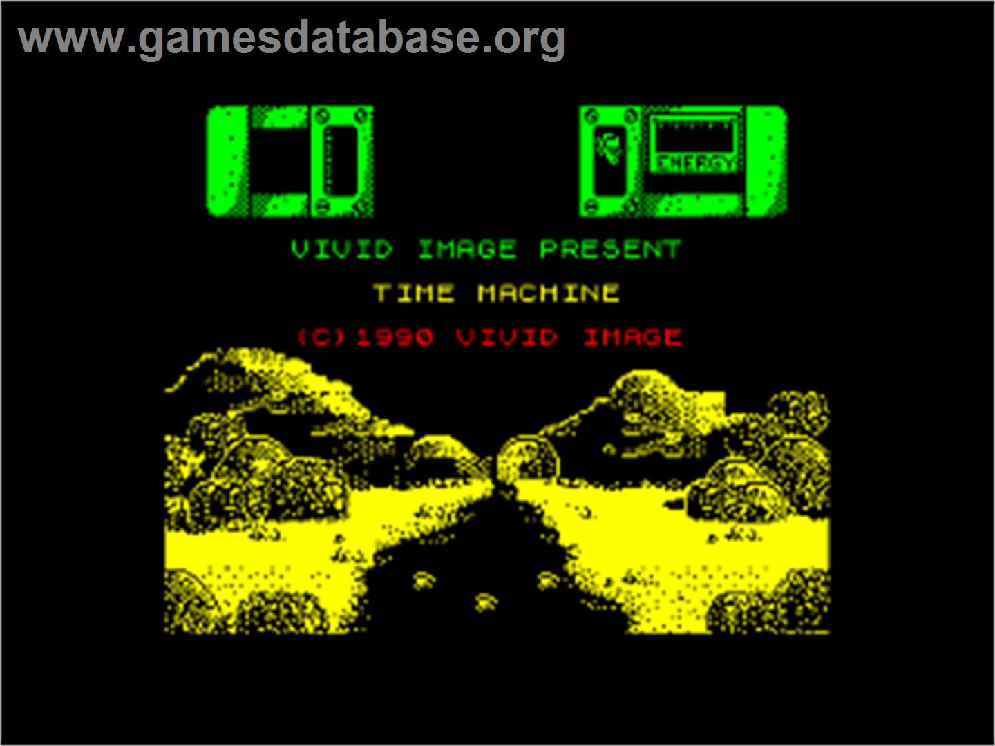 Time Machine - Amstrad CPC - Artwork - Title Screen