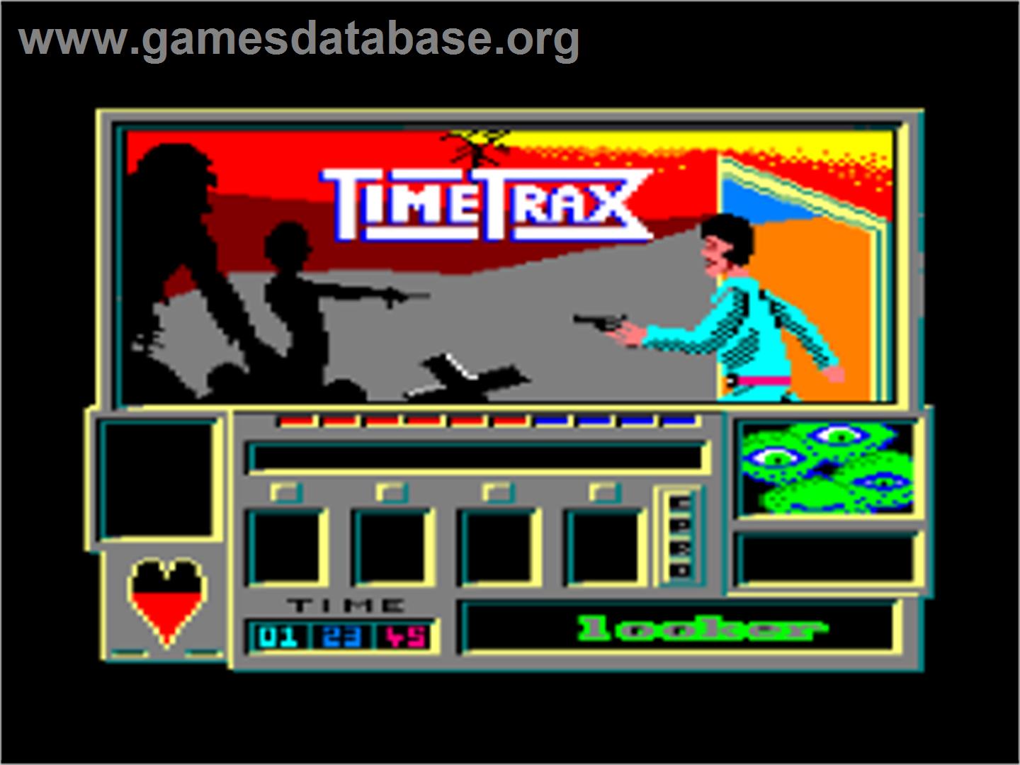 Time Trax - Amstrad CPC - Artwork - Title Screen
