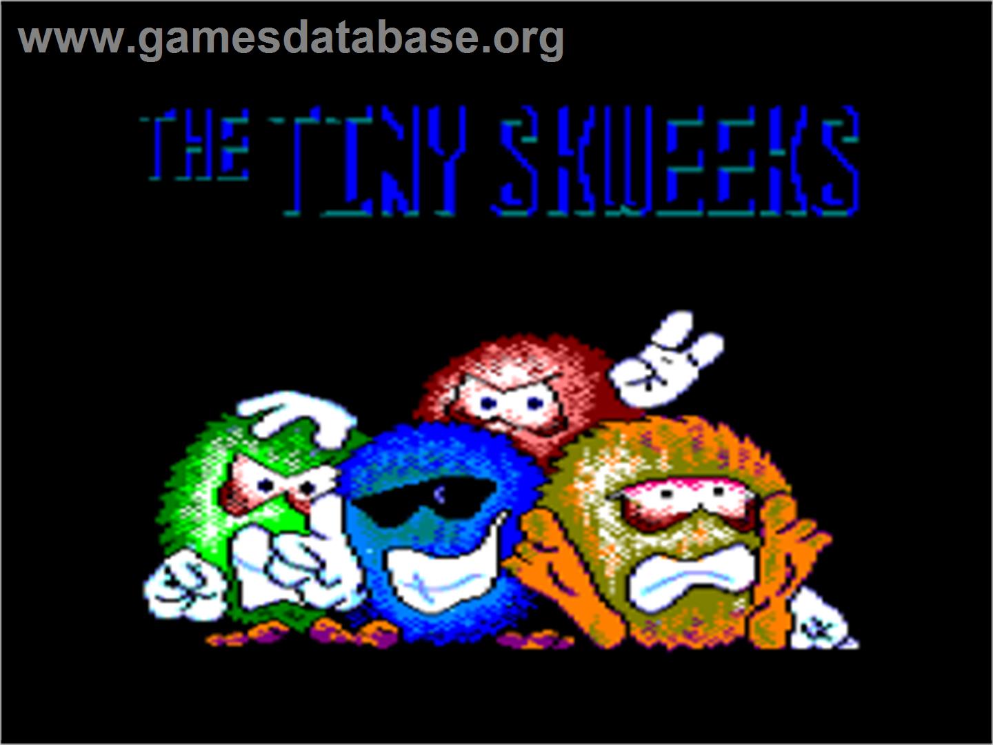 Tiny Skweeks - Amstrad CPC - Artwork - Title Screen